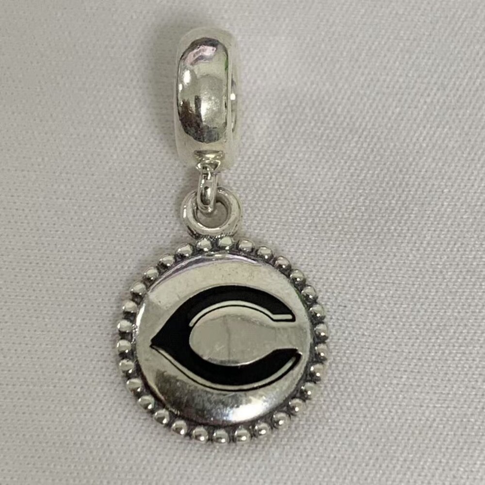 Pandora MLB Football Chicago Bears Sports Charm, S925 Silver Jewelry
